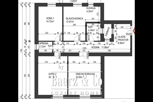 photo 3 Split, west coast 101 m2, excellent two-bedroom apartment with sea view