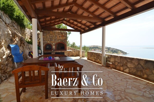 photo 14 Krk, Stara Baška, exclusive villa embedded in a rock NKP 450 m2, panoramic sea view