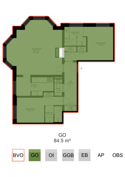 Floor Plan 3 - Tesselschadestraat 31 D
