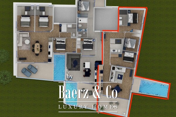 photo 8 Grebaštica, luxury penthouse with a pool and a sea view, first row to the sea, 110,54 m²