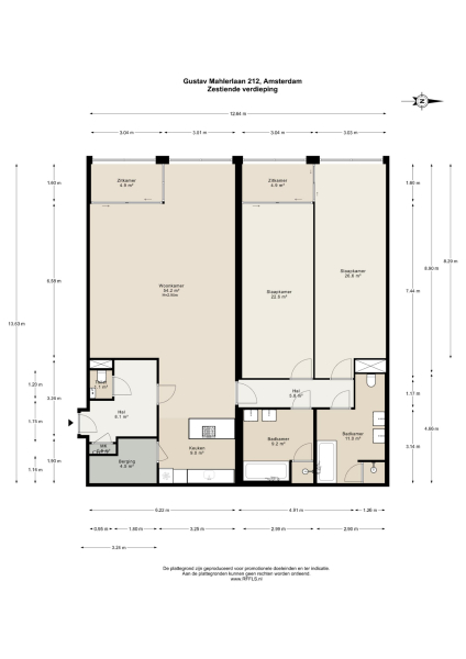 Floor Plan 2 - Gustav Mahlerlaan 212