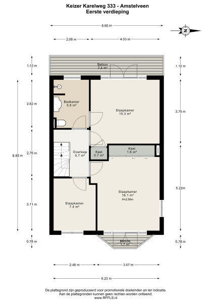 Floor Plan 5 - Keizer Karelweg 333