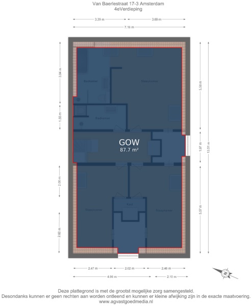 Floor Plan 9 - Van Baerlestraat 17 3