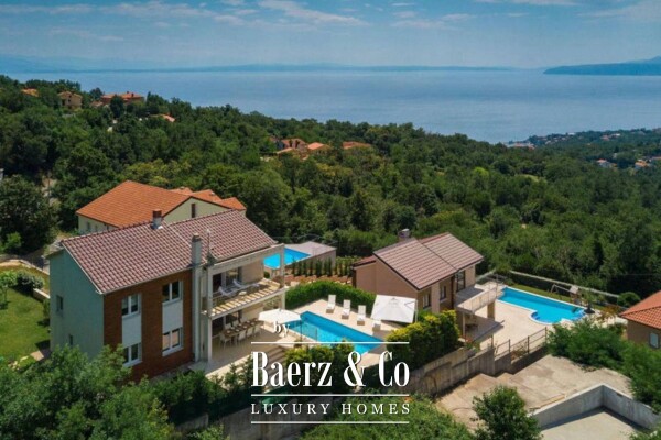 photo 11 Ičići, Poljane, elegant villa with panoramic views 275 m², swimming pool, garage
