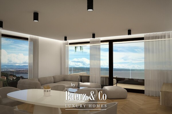 photo 3 Opatija, Ičići, luxury apartment in an exclusive new building, panoramic sea view
